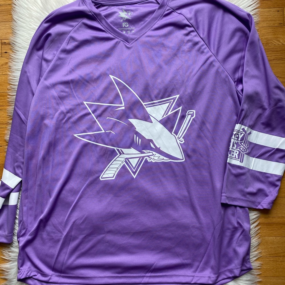 Sharks Hockey Fights Cancer jersey